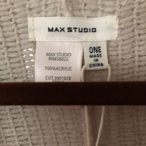 NWT Max Studio one size fits all knit cardigan tan - Picture 7 of 8